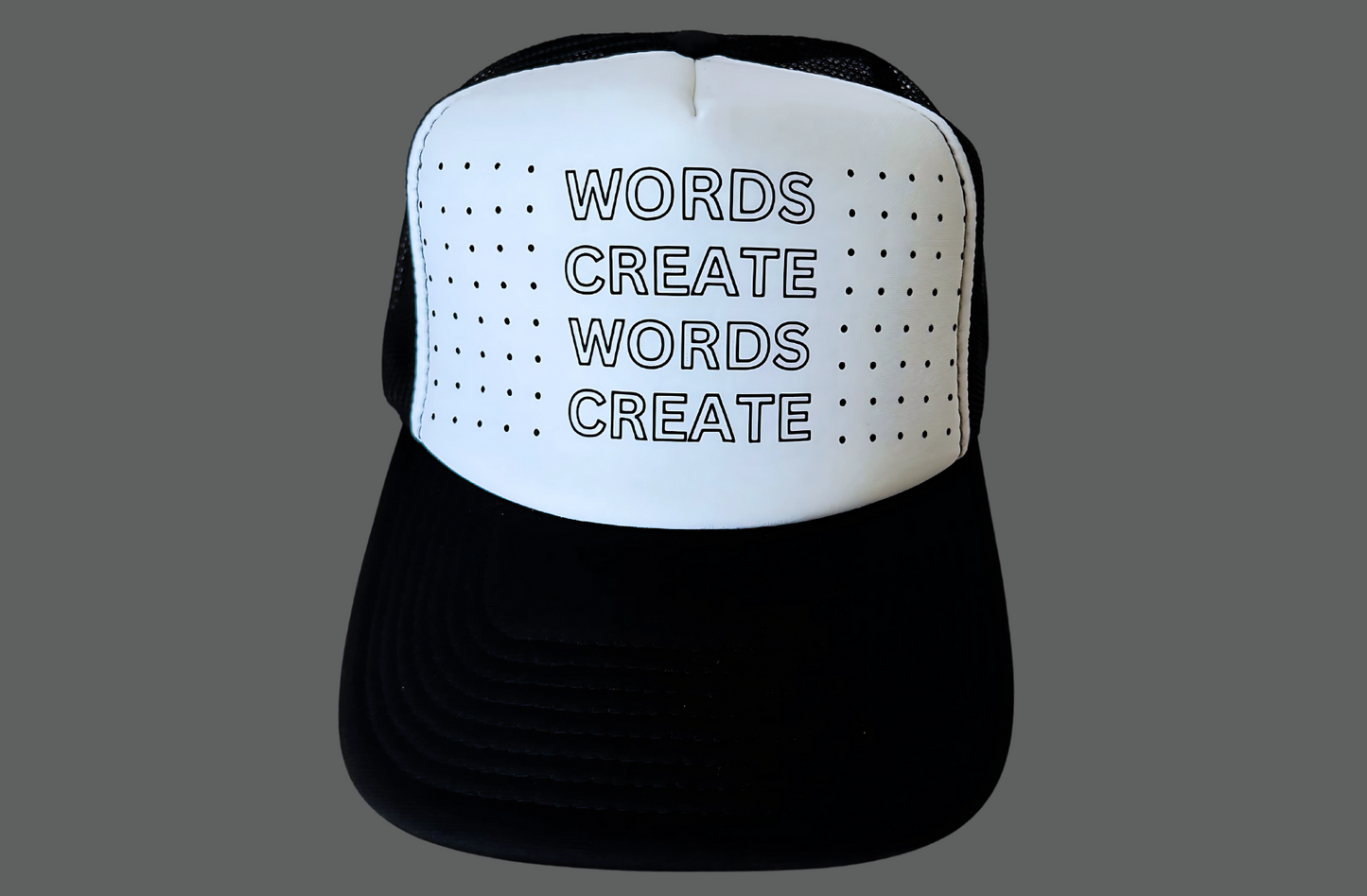 Trucker Hat Two Tone Black And White