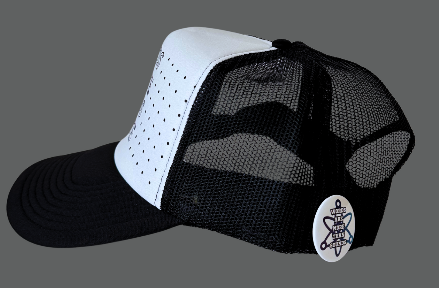 Trucker Hat Two Tone Black And White