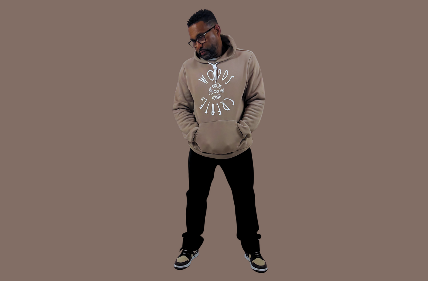 From The Inside Out Hoodie Bring Forth "Vision" Tan and White