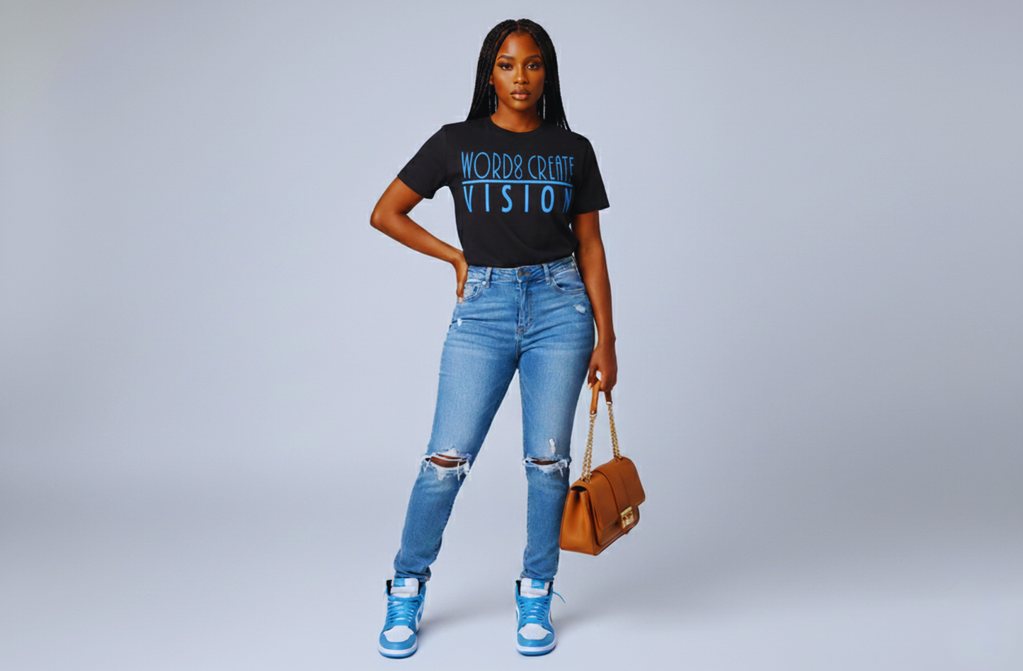 Align Your Vision Black and Sky Blue