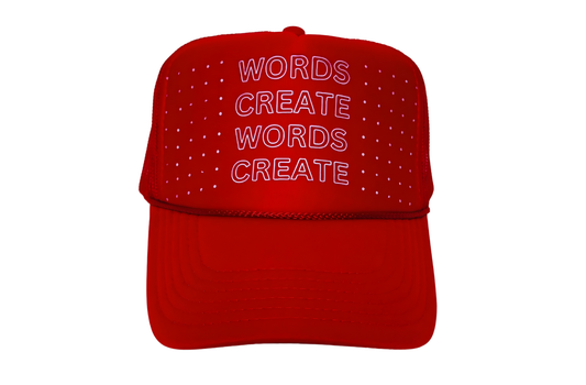 Trucker Hat Red and White