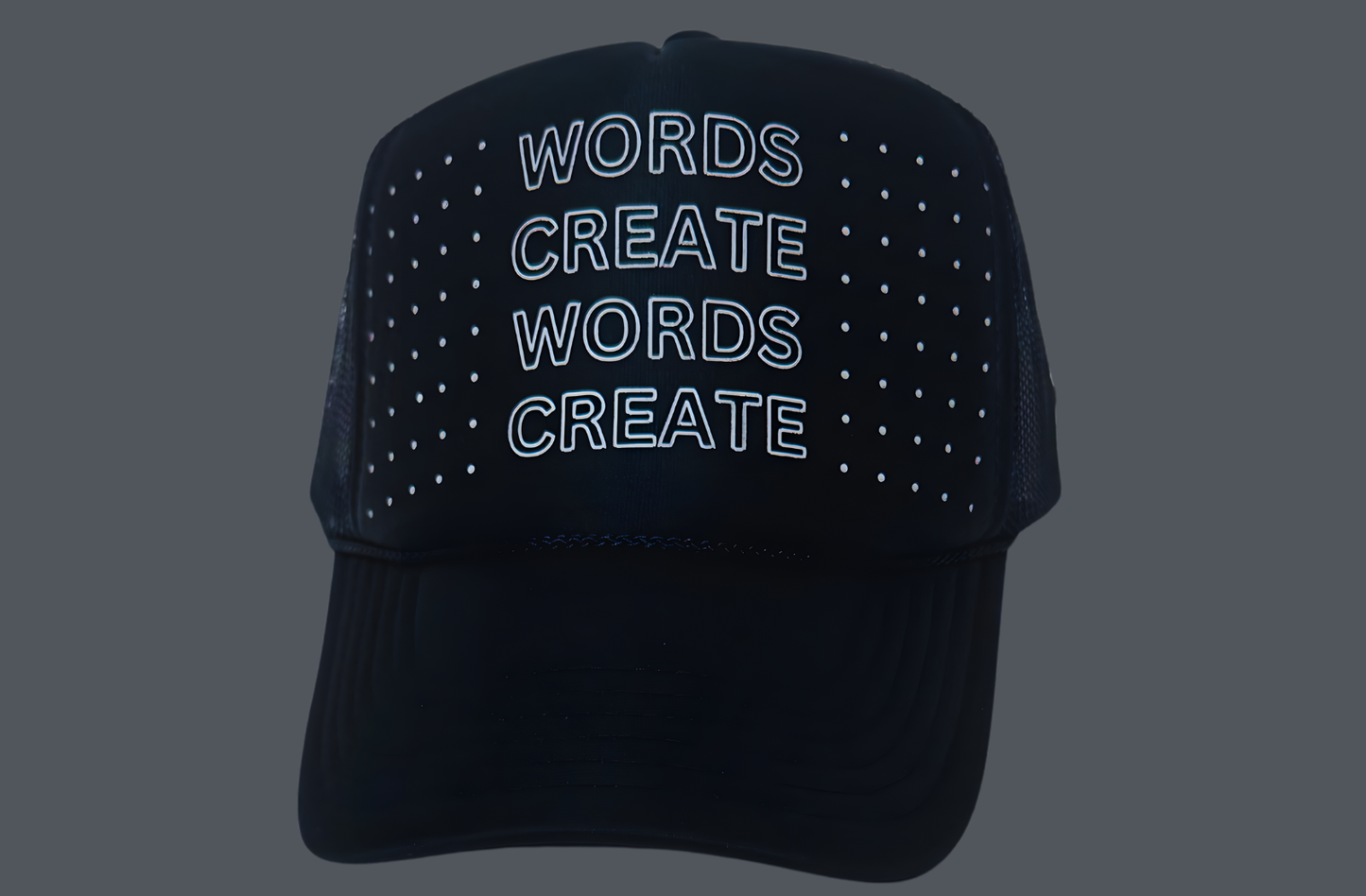 Trucker Hat Black and White