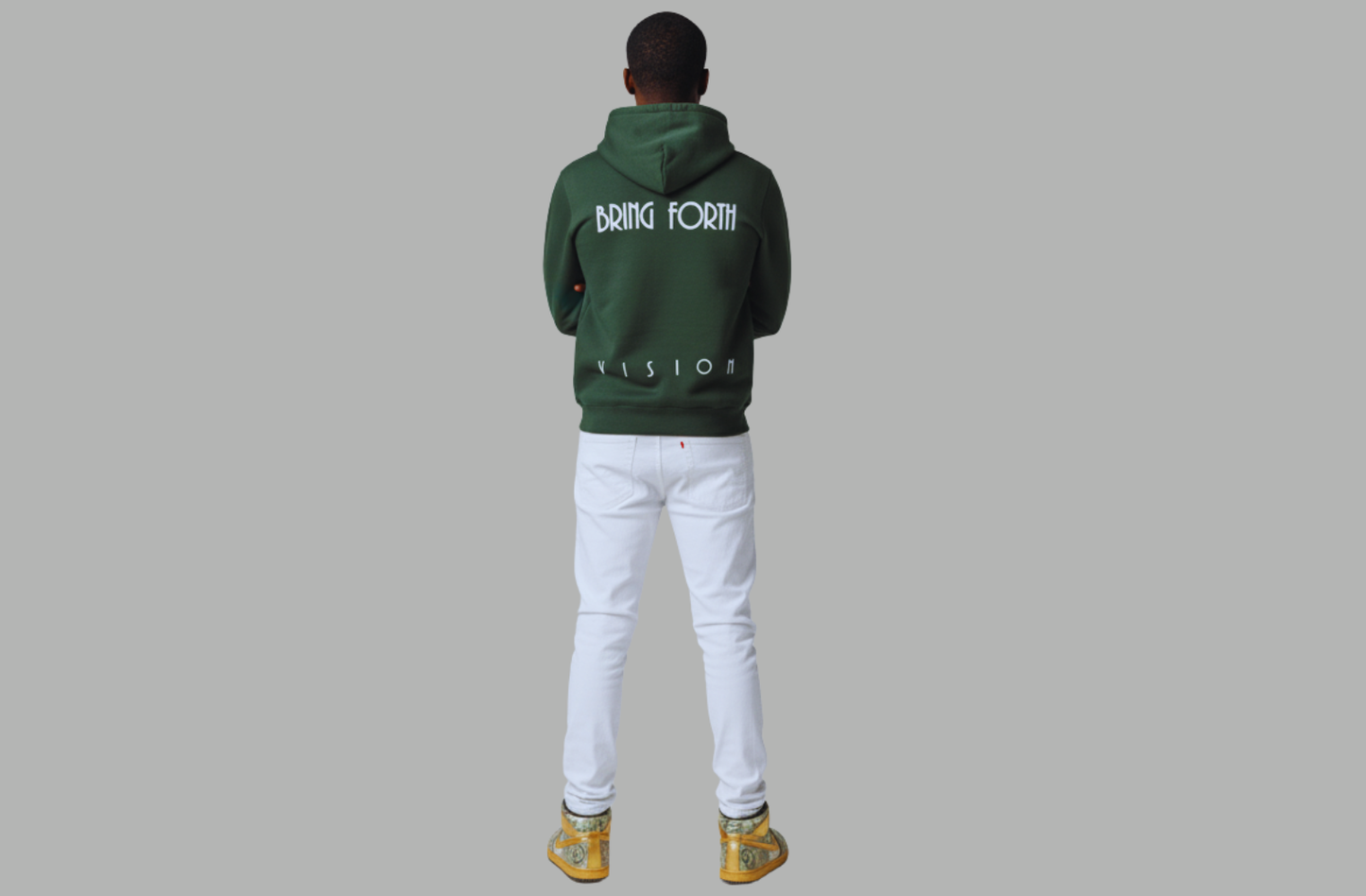 From The Inside Hoodie Bring Forth "Vision" Military Green and White