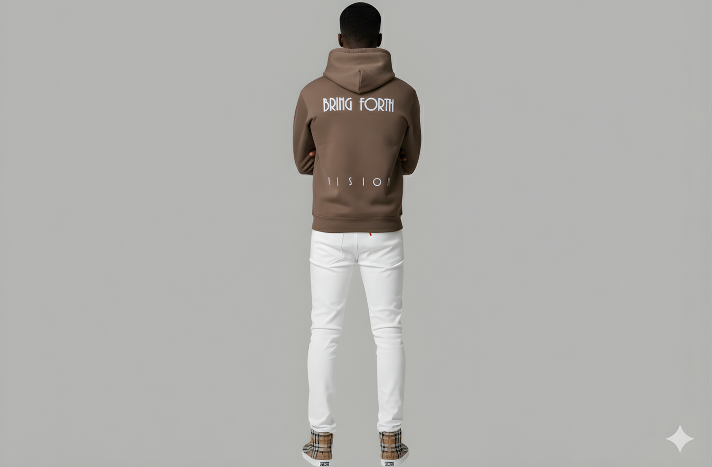 From The Inside Out Hoodie Bring Forth "Vision" Tan and White