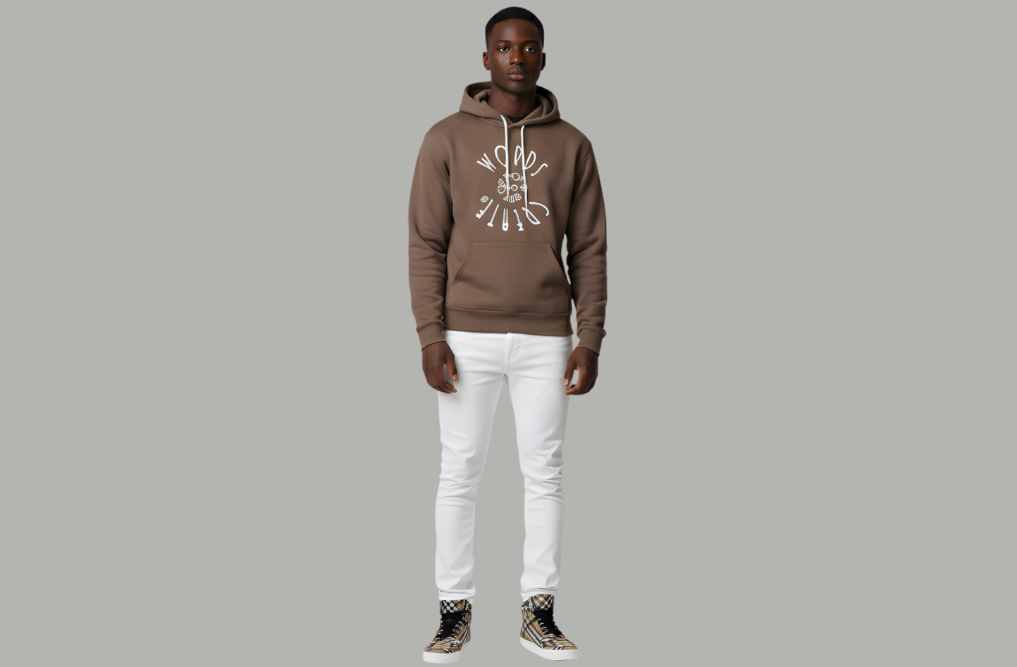 From The Inside Out Hoodie Bring Forth "Vision" Tan and White
