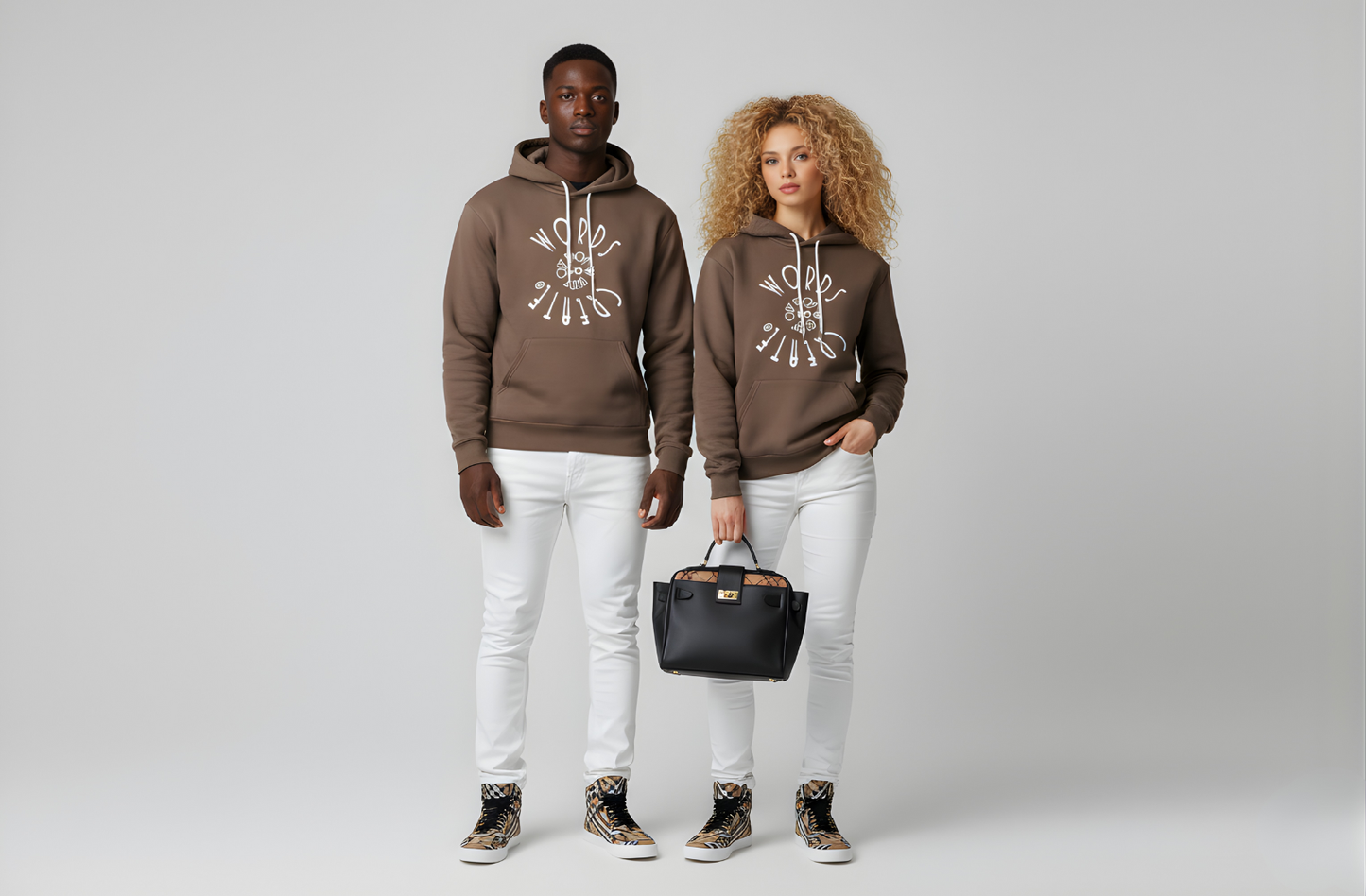 From The Inside Out Hoodie Bring Forth "Vision" Tan and White