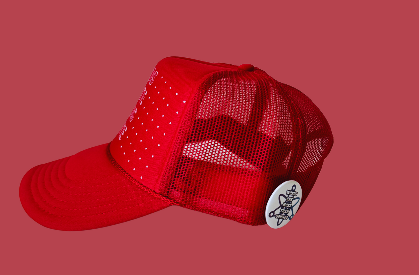 Trucker Hat Red and White