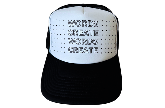 Trucker Hat  Two Tone Black And White