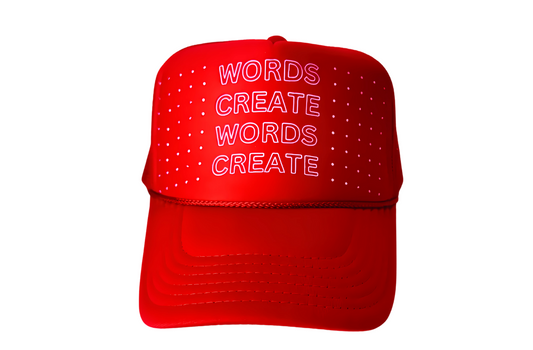Trucker Hat Red and White